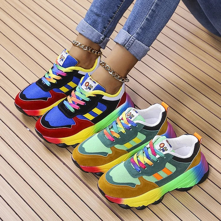 Ninthe - Comfortabele dames sneakers in meerdere kleuren met brede neus