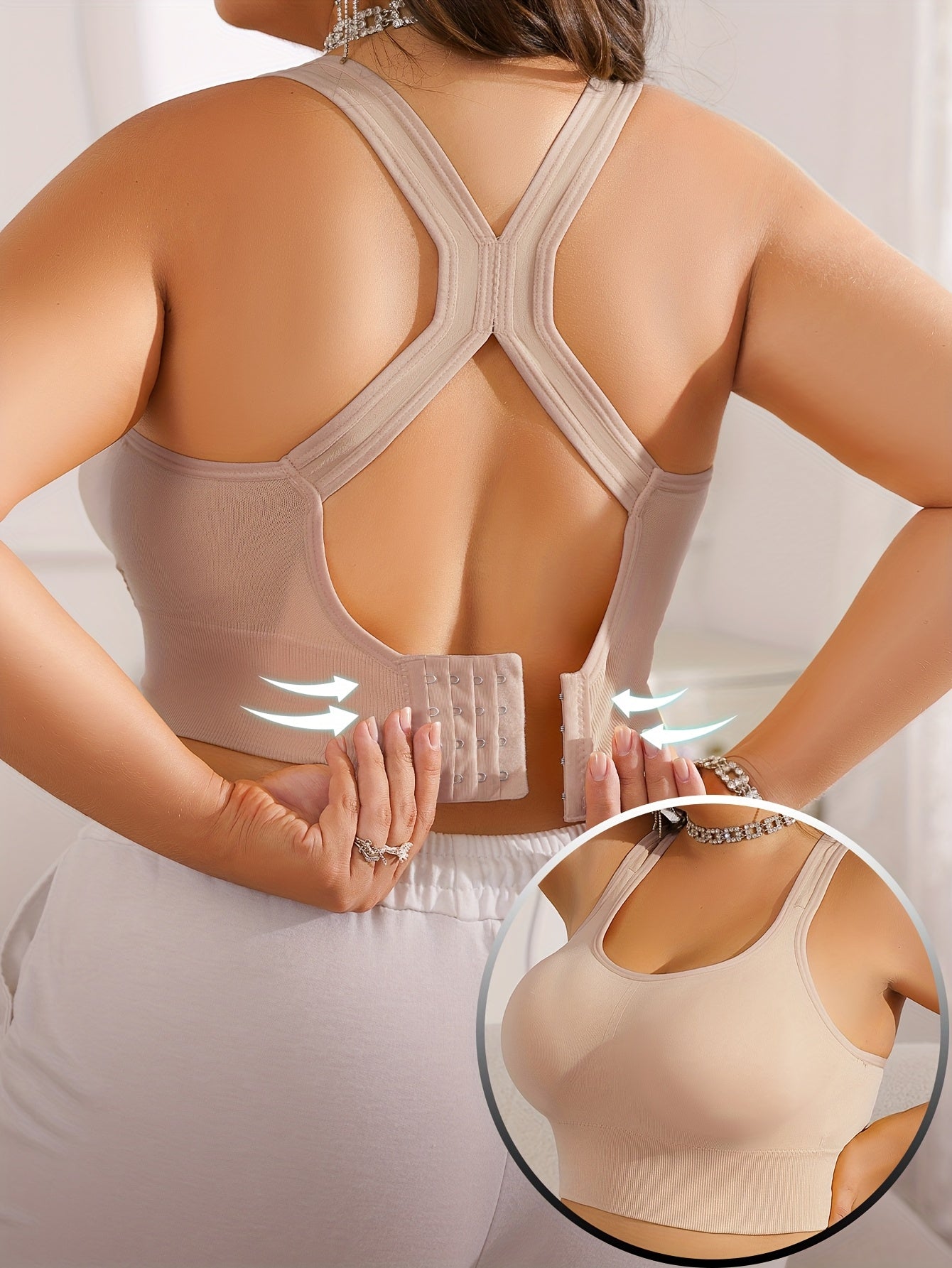 Vittoria - Sportbeha Plus Size met verwijderbare pads en verstelbare bandjes