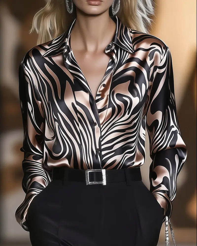 Cylissa - Elegante Gedessineerde Blouse voor Dames