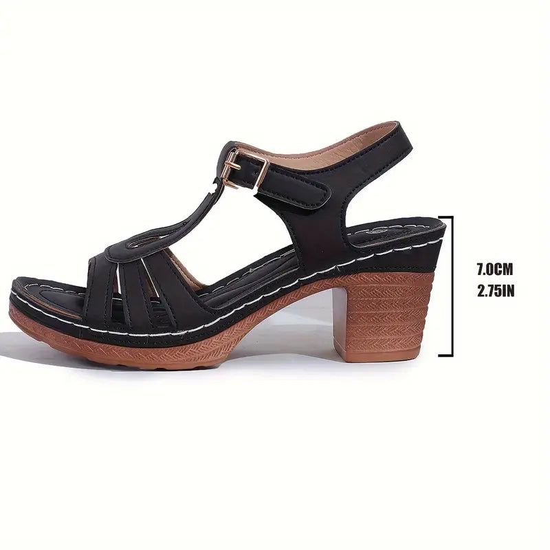 Eliette - Orthopedische Platform Sandalen - Retro elegantie en absoluut comfort