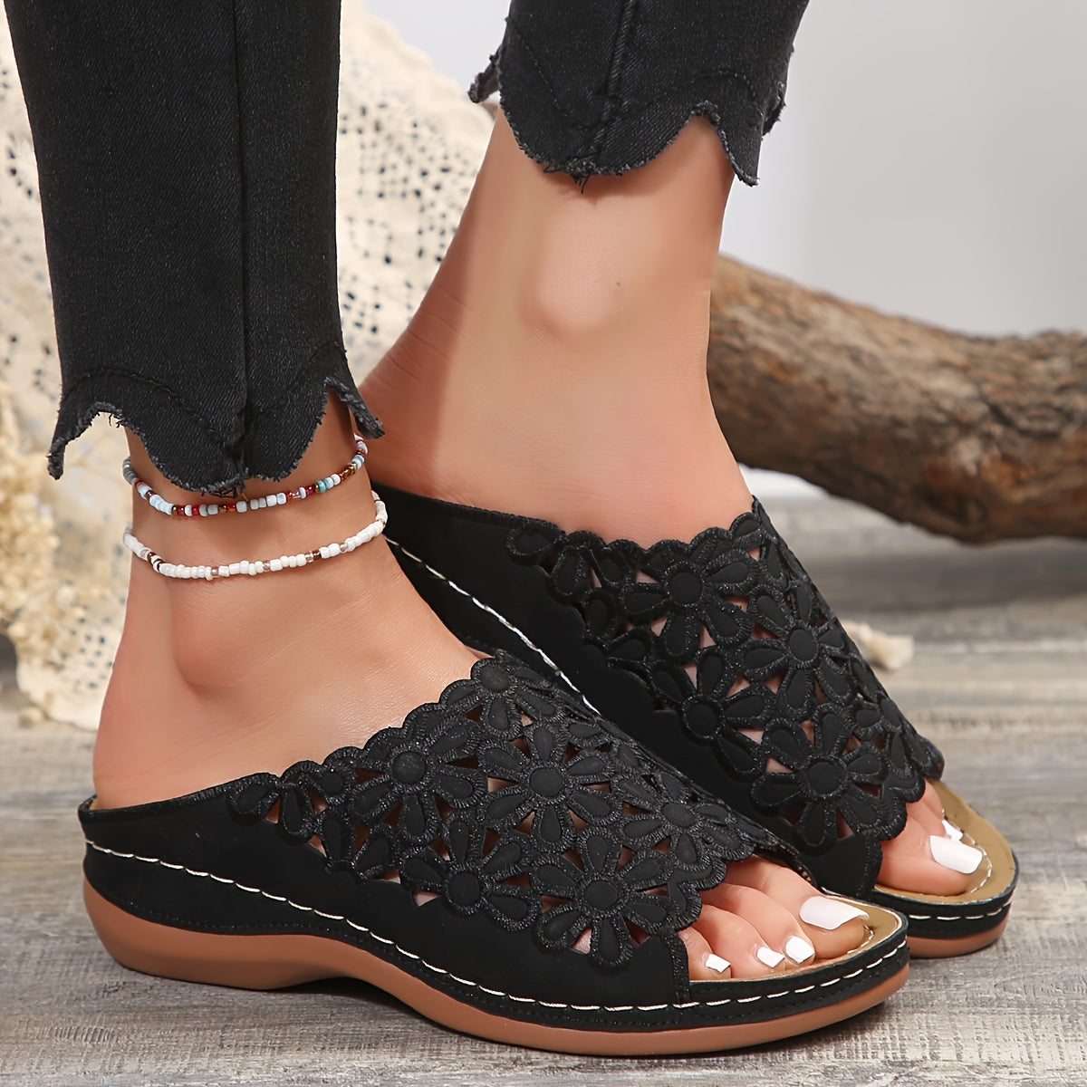 Rowenna - Orthopedische sandalen met sleehak – Ondersteuning, stabiliteit en elegantie voor elke dag