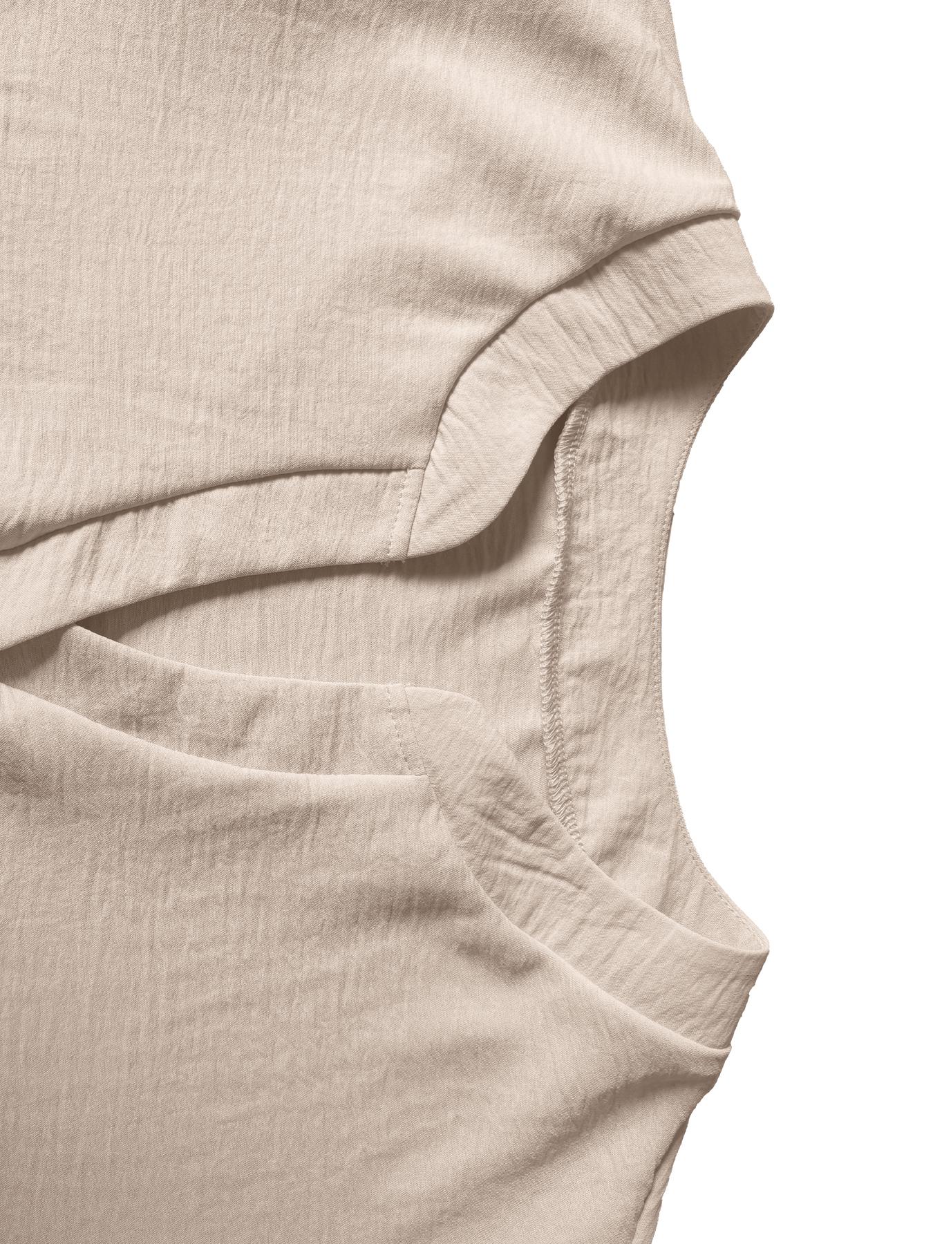 Horiana - Blouse voor vrouwen in grote maten met volantmouwen en V-hals