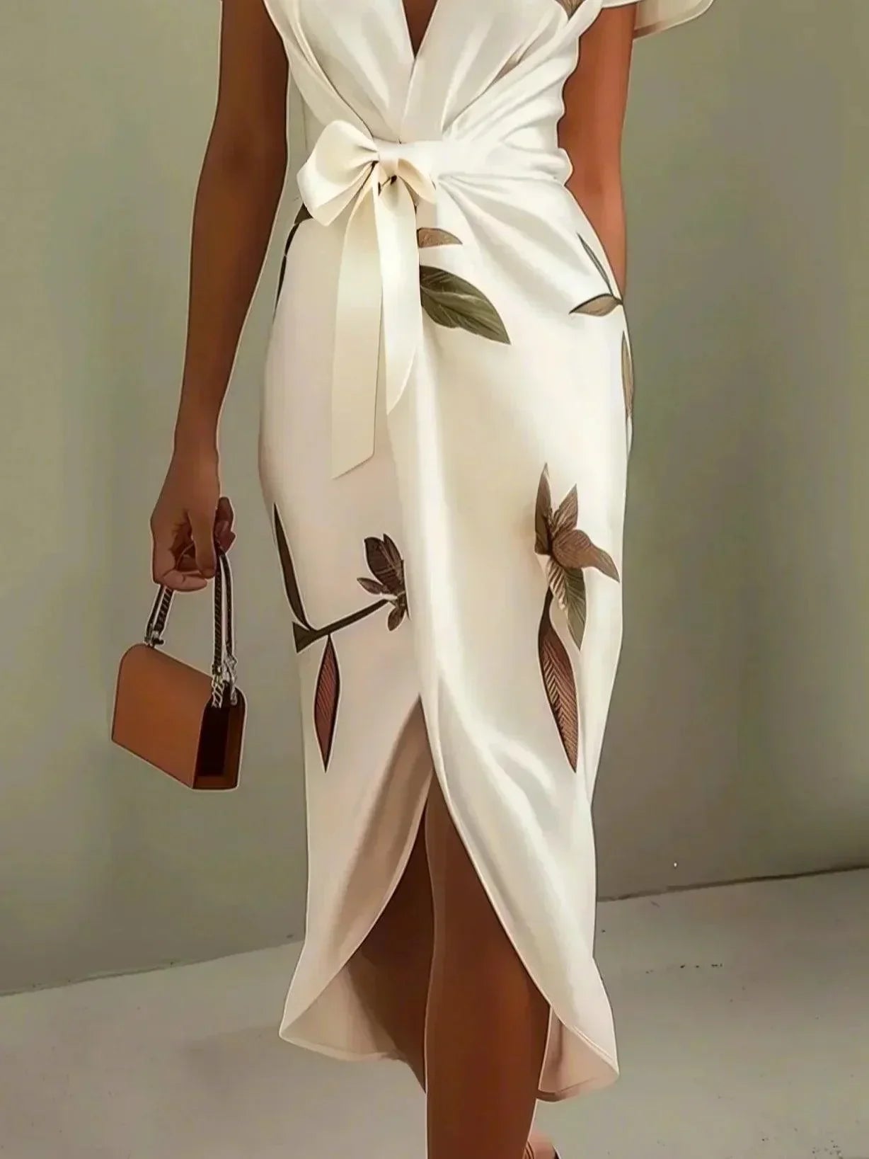 Nysoria - Elegante Bloemenprint Wikkeljurk