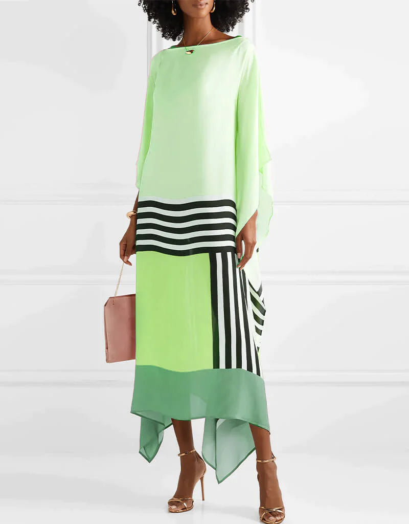 Rayna - Caftan met Geometrische Print