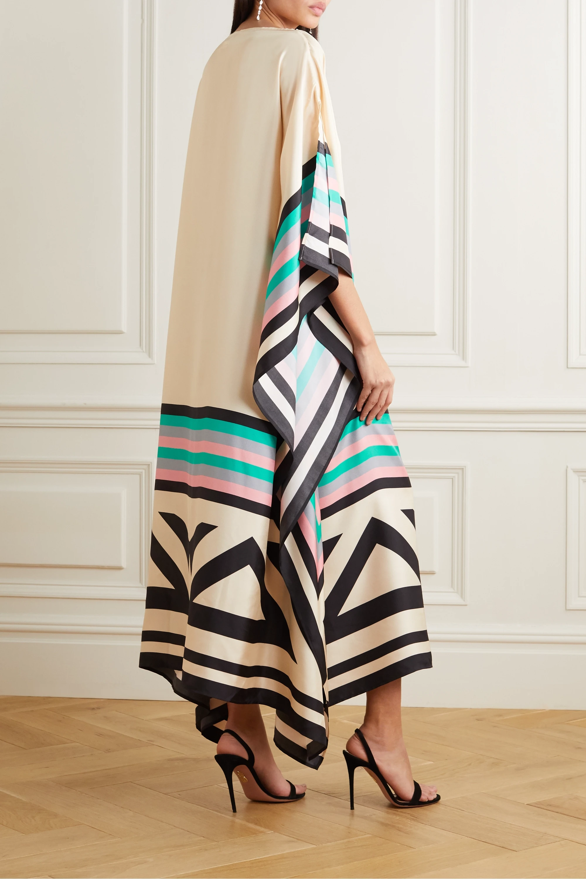 Rayna - Caftan met Geometrische Print