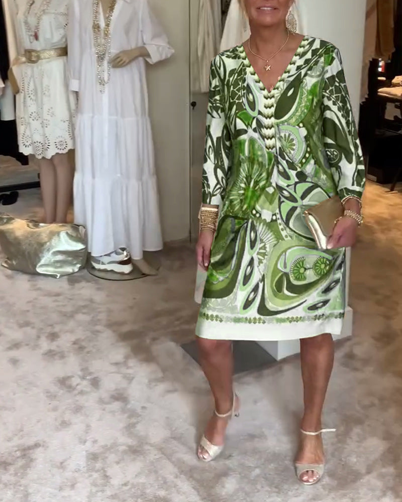 Marianne - Vintage Print Jurk