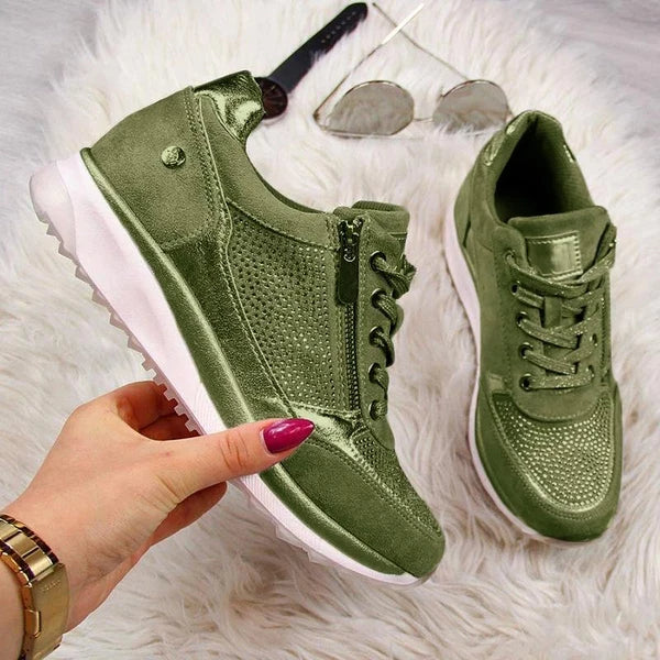Ellemieke - Orthopedische damessneakers met zijrits