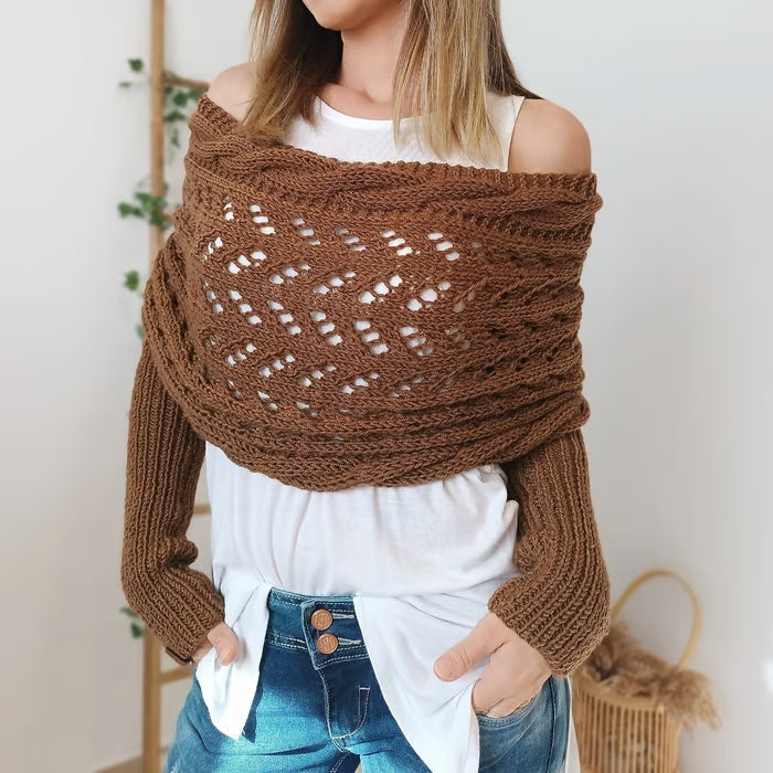 Alyssa Boho Gebreide Omslagdoek – Flatterend en Comfortabel voor Ieder Seizoen!