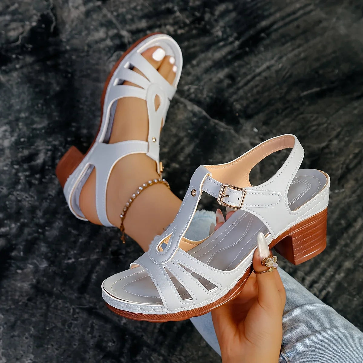 Eliette - Orthopedische Platform Sandalen - Retro elegantie en absoluut comfort