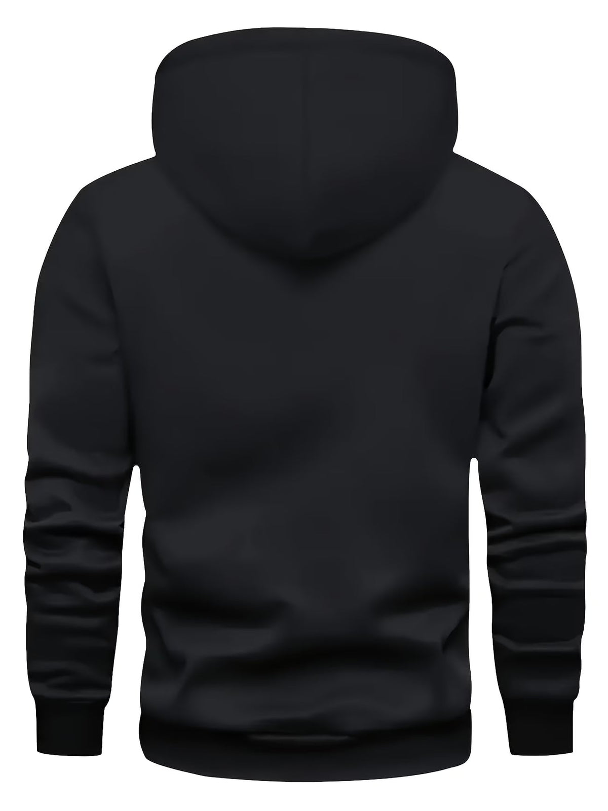 Loic - Slim fit hoodie voor mannen met asymmetrische rits en print