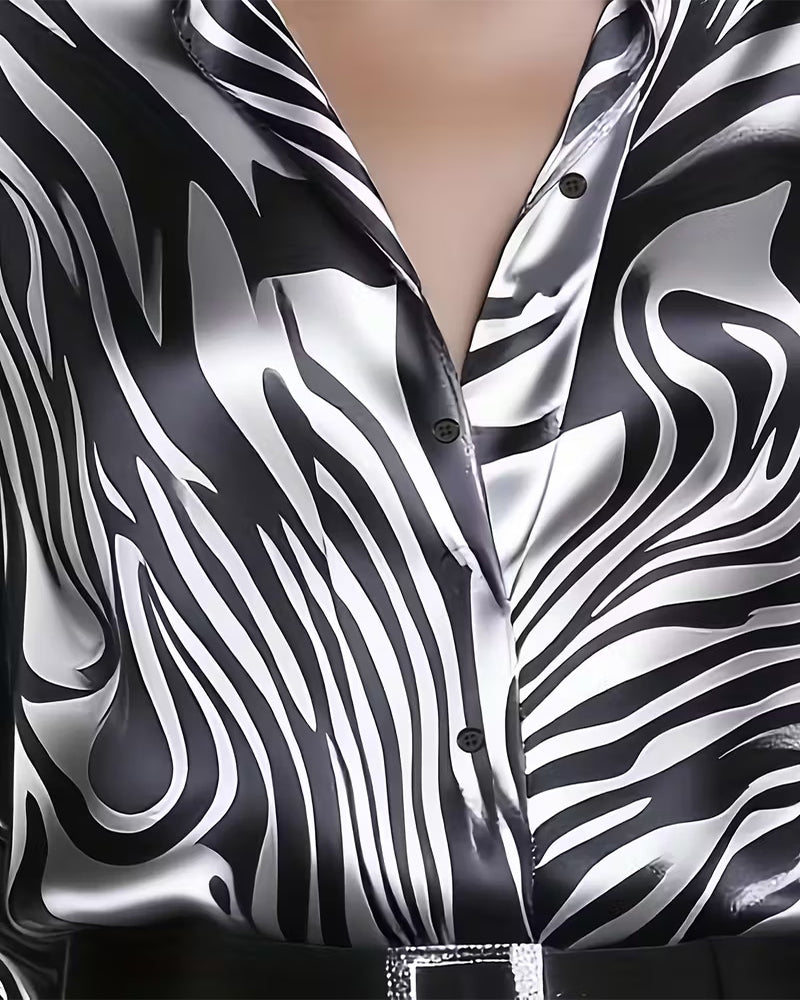 Cylissa - Elegante Gedessineerde Blouse voor Dames