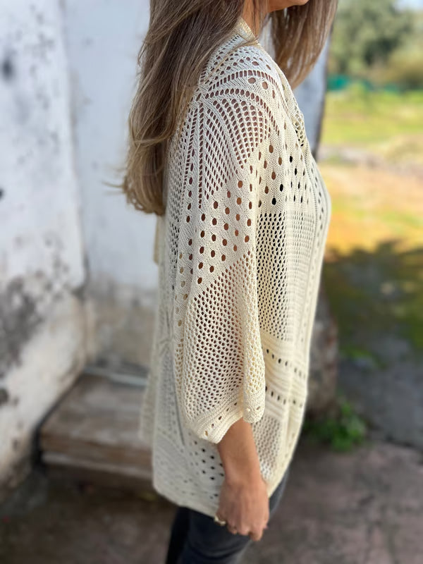 Alithia - licht vestje met halve mouwen