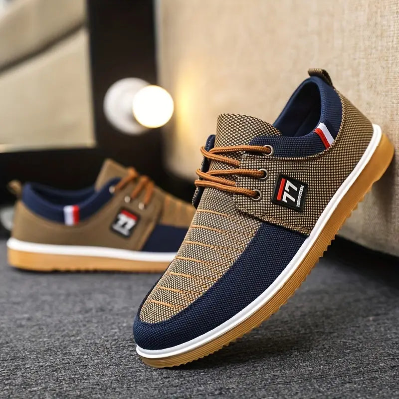 Ethan - Heren canvas schoenen met comfortabele zool