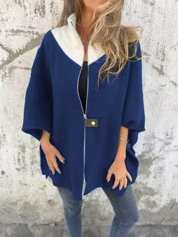 Rianne - Casual jack met opstaande kraag en ritssluiting