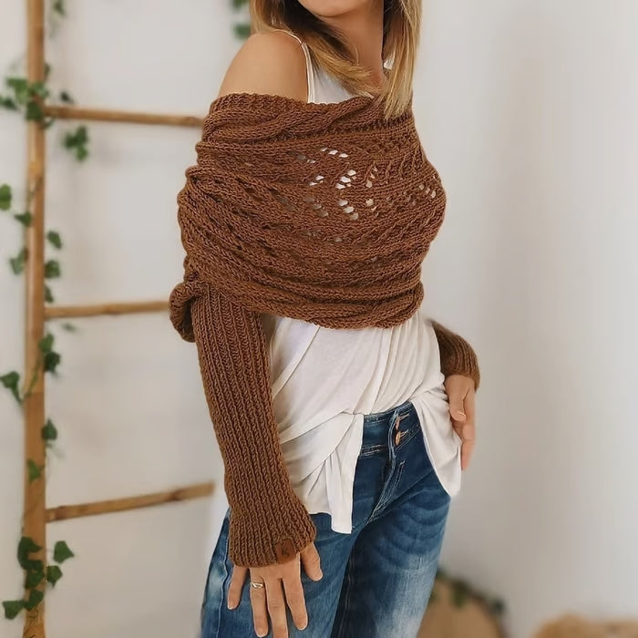 Alyssa Boho Gebreide Omslagdoek – Flatterend en Comfortabel voor Ieder Seizoen!