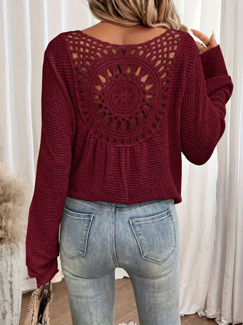 Belen - Elegante blouse in Ibiza-stijl met V-halslijn
