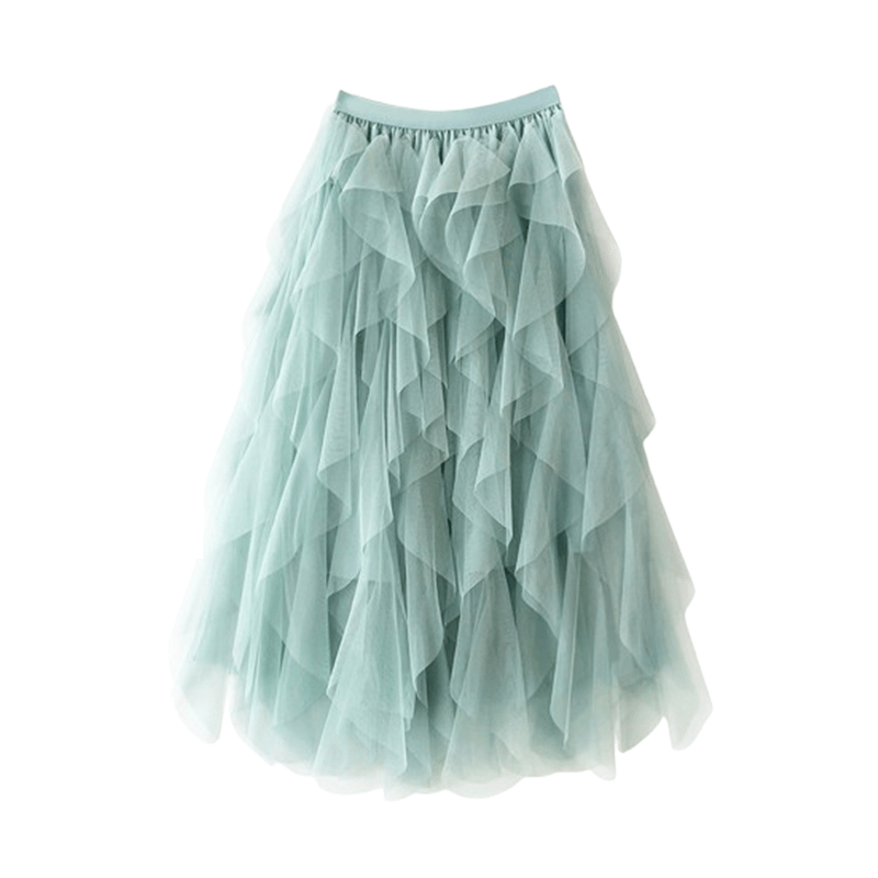 Orlisse - Vrouwelijke Flared Rok met Hoge Elastische Taille