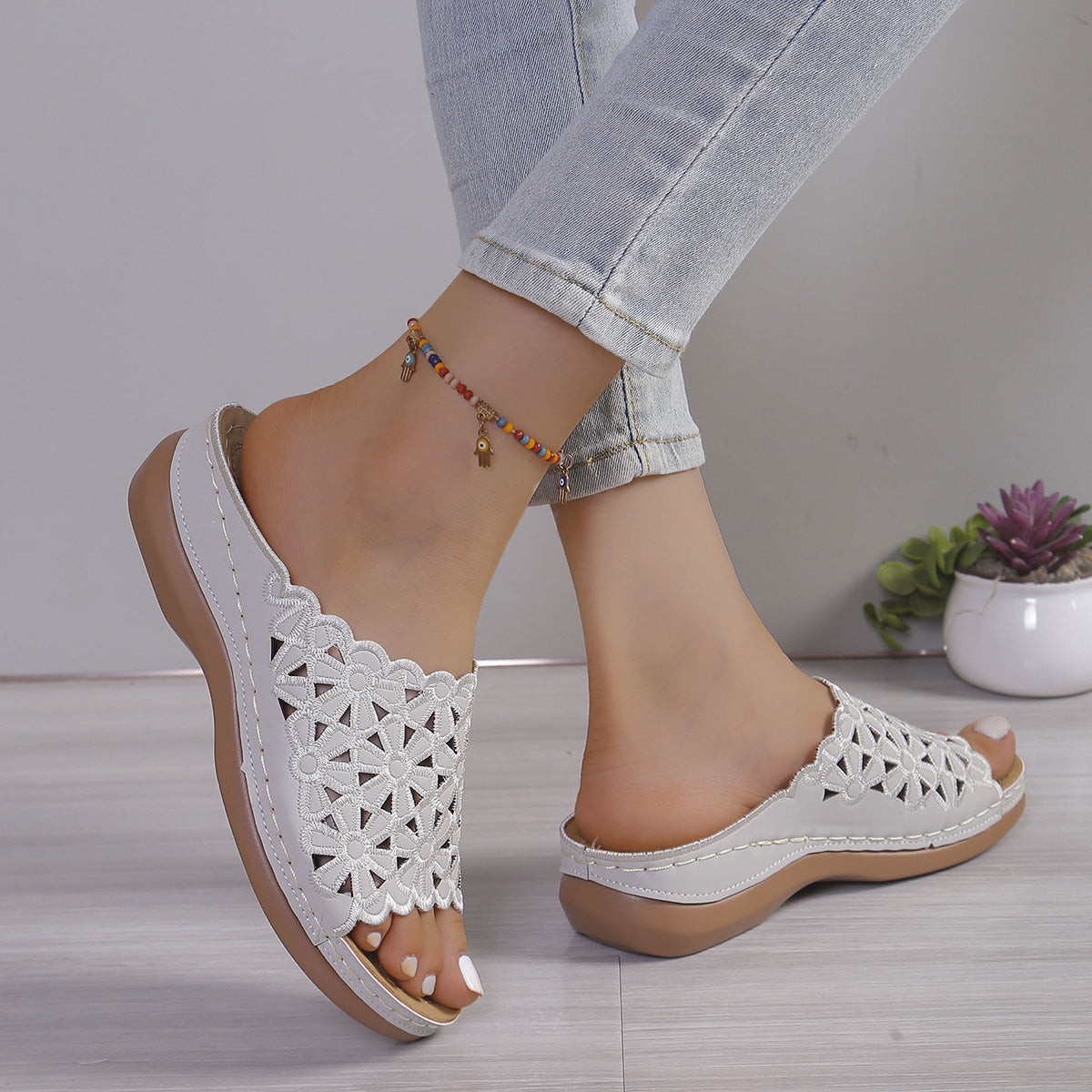 Rowenna - Orthopedische sandalen met sleehak – Ondersteuning, stabiliteit en elegantie voor elke dag