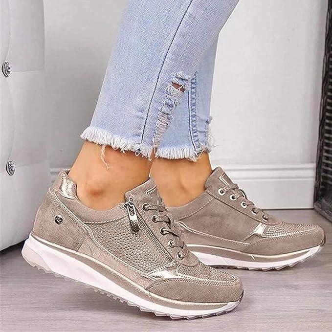 Ellemieke - Orthopedische damessneakers met zijrits