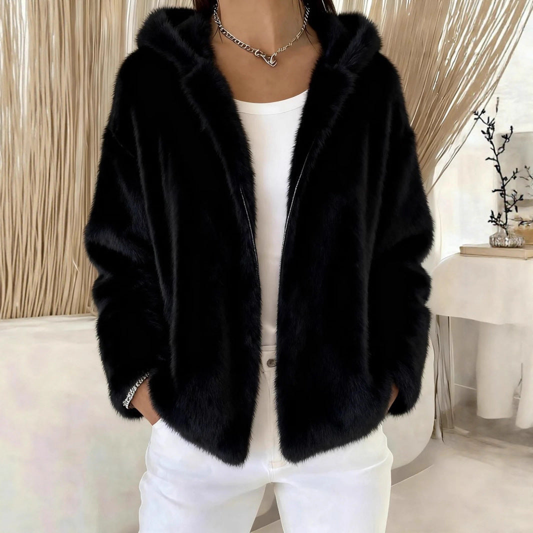 Pavirae - Zachte Pluche Hoodie Jacket