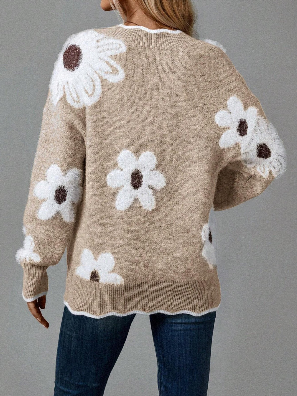 Odette - Elegante Bloementrui met Gegolfde Rand