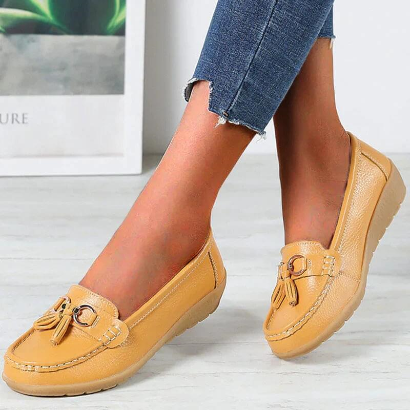 Heliora - Leren orthopedische comfortschoenen - Natuurlijke elegantie in elke stap
