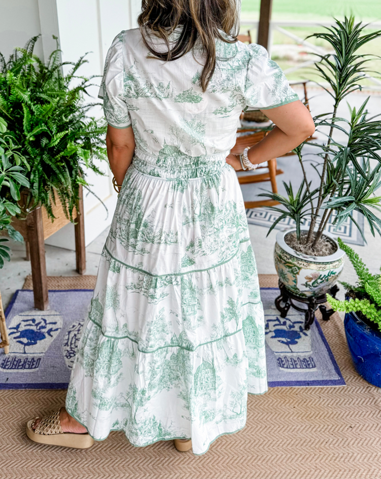 Selindra - Maxi jurk met klassieke canvasprint