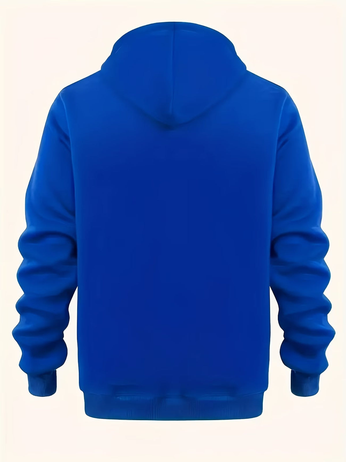 Loic - Slim fit hoodie voor mannen met asymmetrische rits en print