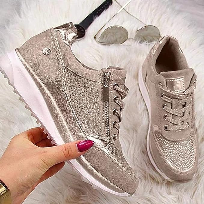 Ellemieke - Orthopedische damessneakers met zijrits