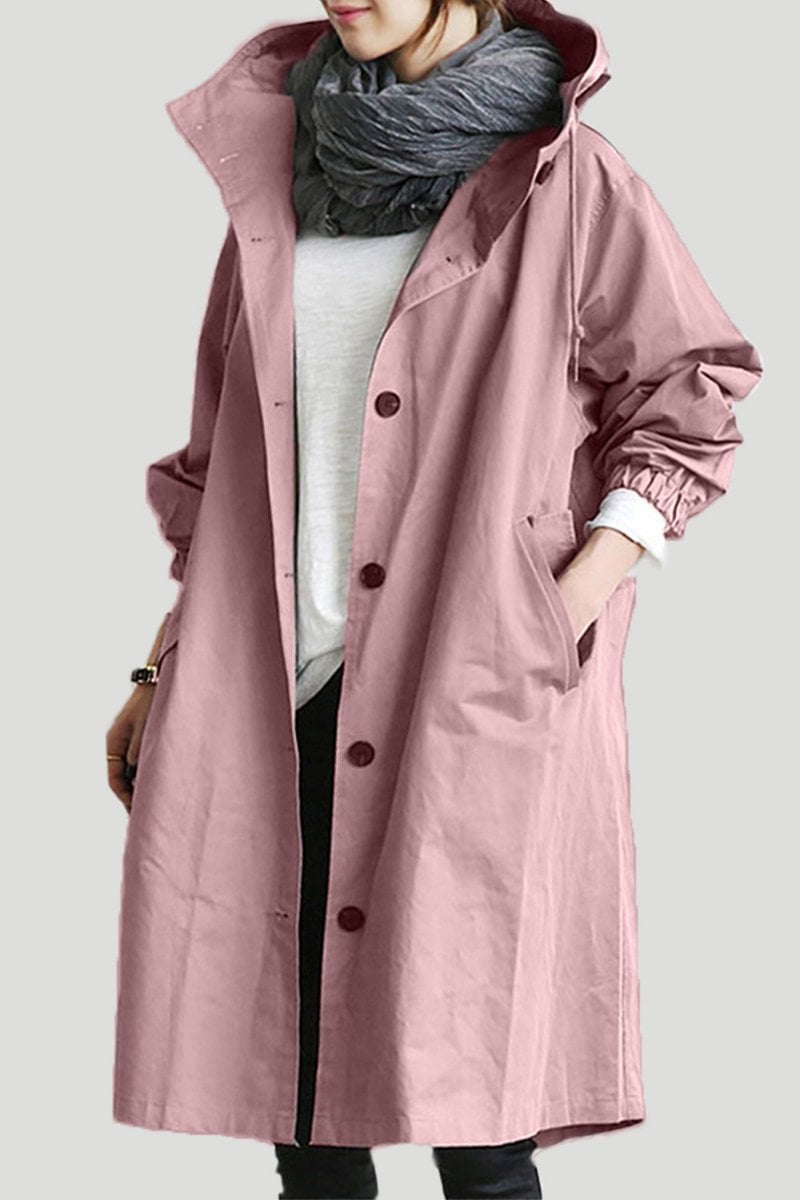 Henriette - Elegante lange cardigan voor dames met kraag en zakken
