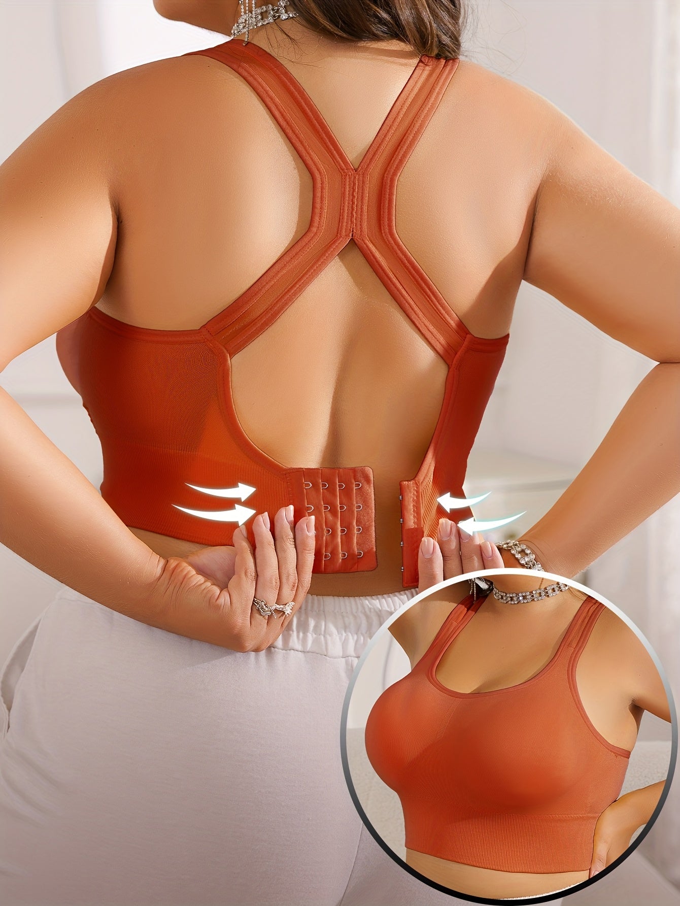 Vittoria - Sportbeha Plus Size met verwijderbare pads en verstelbare bandjes