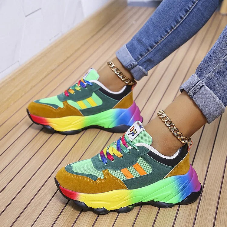 Ninthe - Comfortabele dames sneakers in meerdere kleuren met brede neus