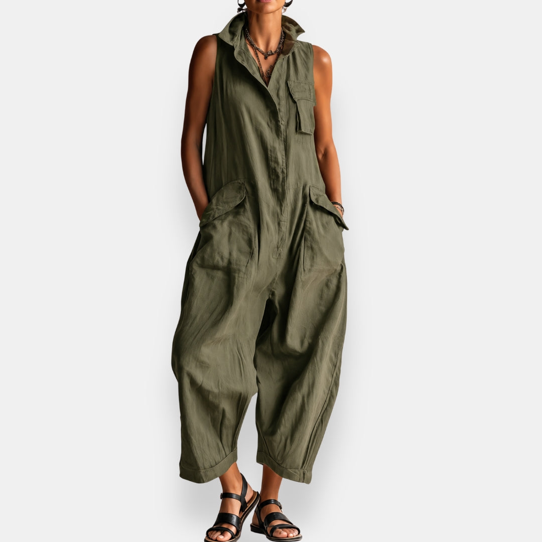 Aeris - Dames oversized jumpsuit met zakken | Perfect voor het najaar