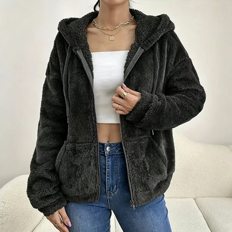 Klasina - Zachte Hoodie met Rits voor Dames