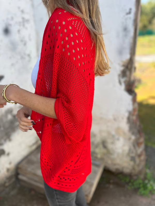 Alithia - licht vestje met halve mouwen