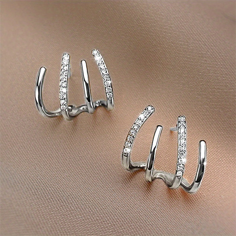 Miana - Zirconia Claw Oorbellen