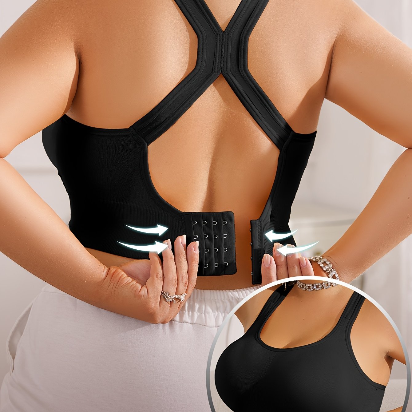 Vittoria - Sportbeha Plus Size met verwijderbare pads en verstelbare bandjes