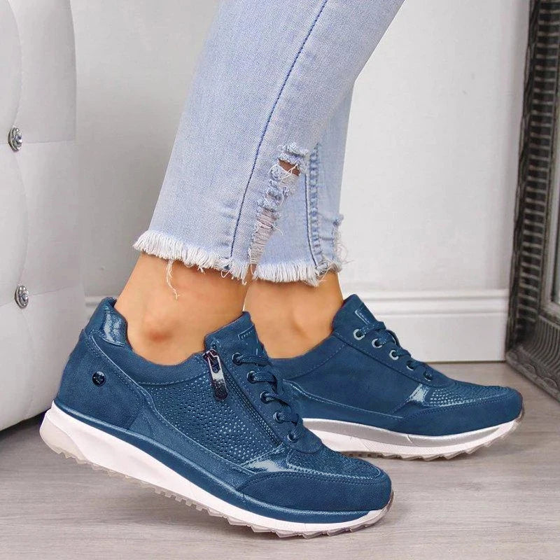Ellemieke - Orthopedische damessneakers met zijrits