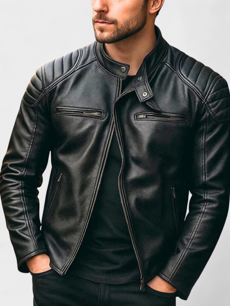 Xavier - Vintage Leren Jas voor Mannen