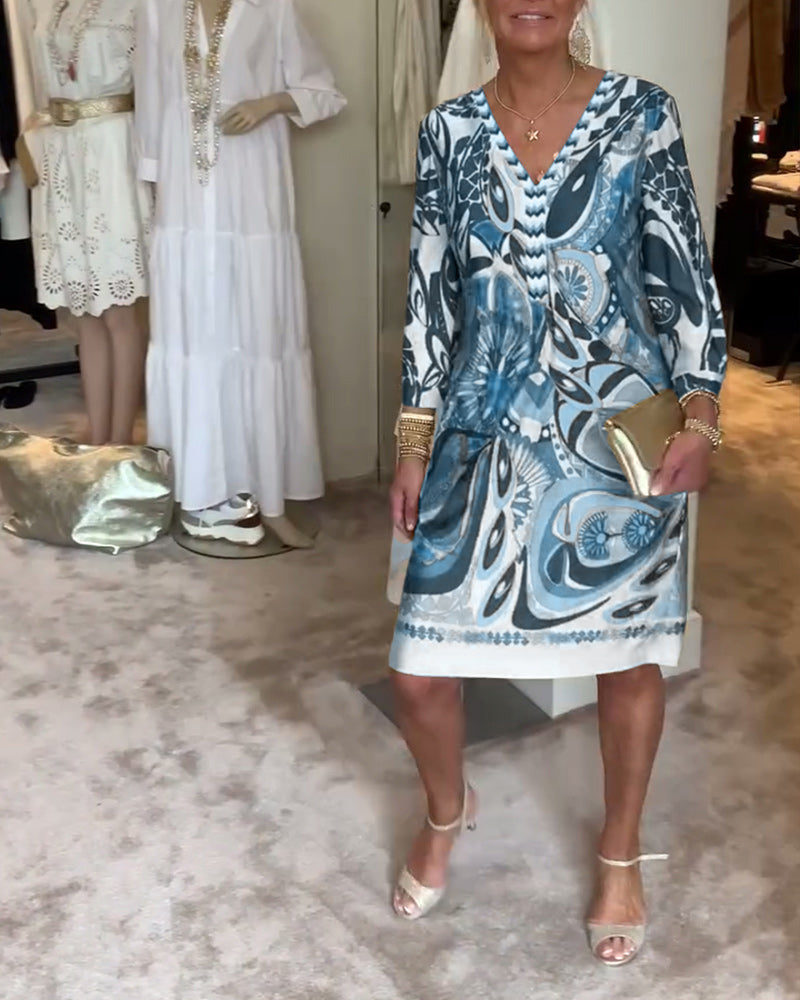 Marianne - Vintage Print Jurk