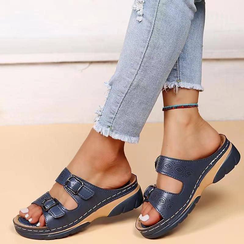 Elarith - Comfortabele orthopedische sandalen voor dames met dubbele verstelbare band