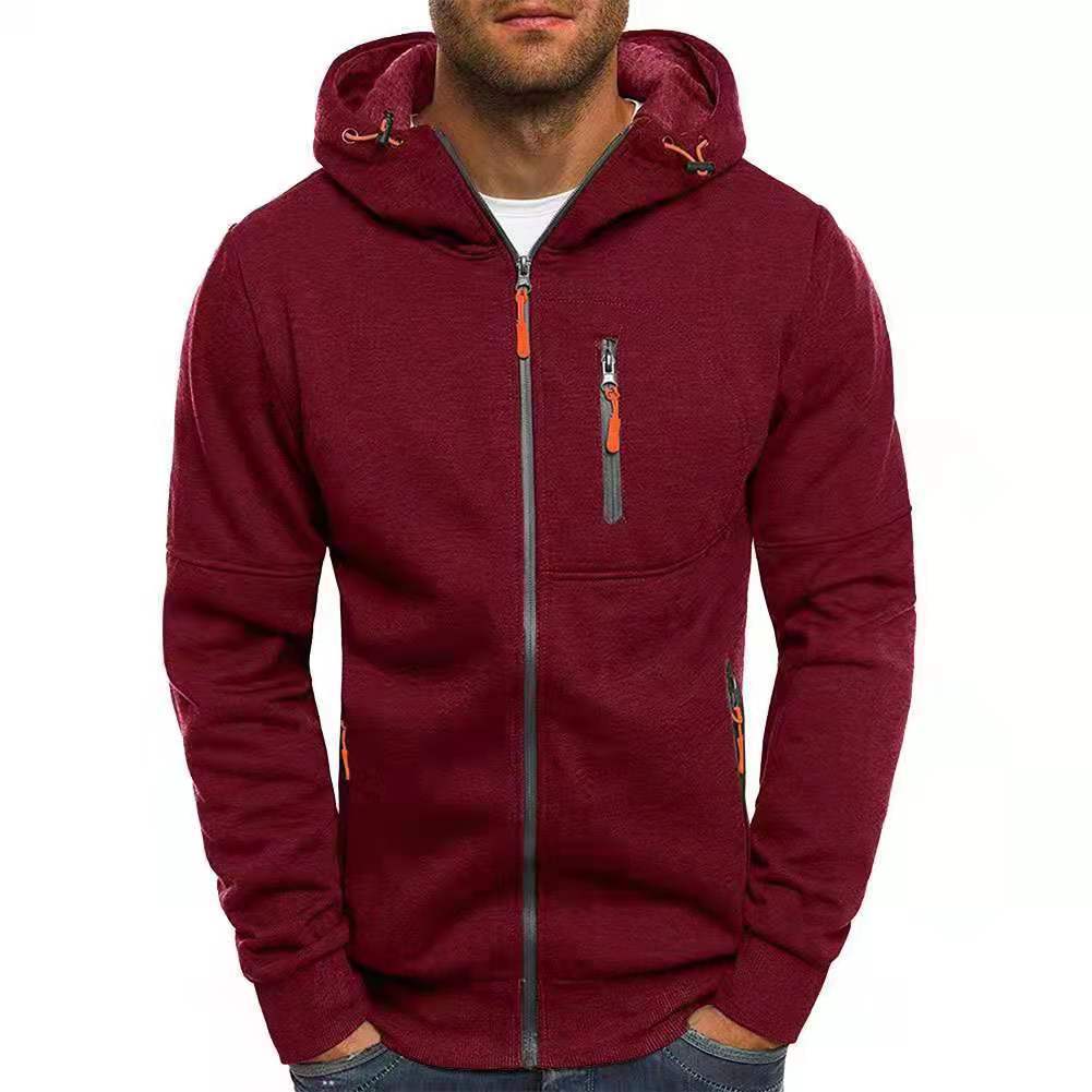 Daniel - Heren hoodie | Capuchon met rits en fleece