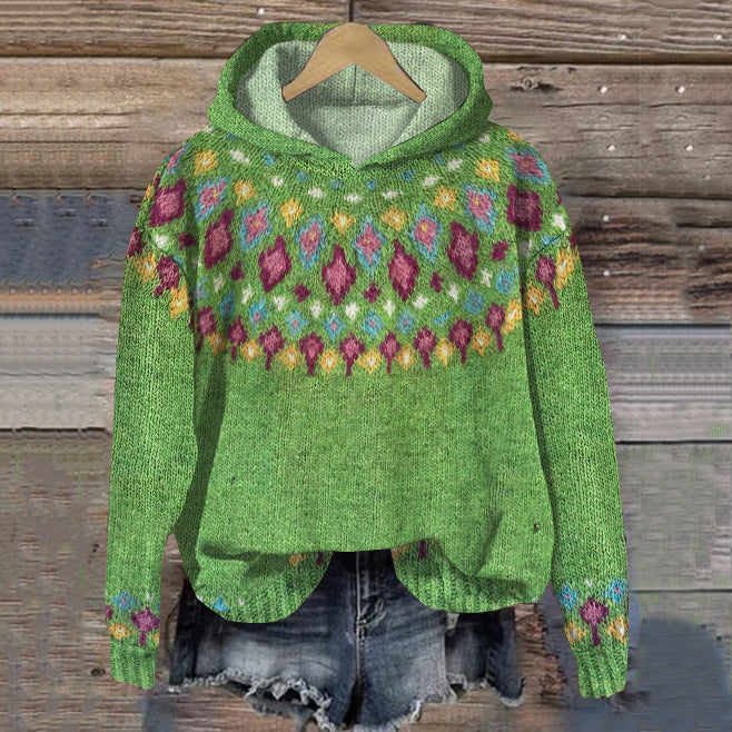 Beliriane - Warme Hoodie met Noorse Motieven