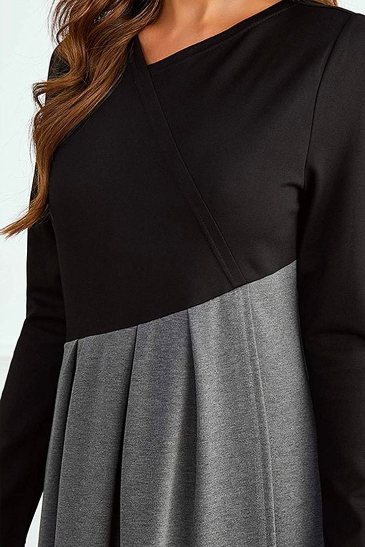 Manon - Elegante lange jurk met lange mouwen
