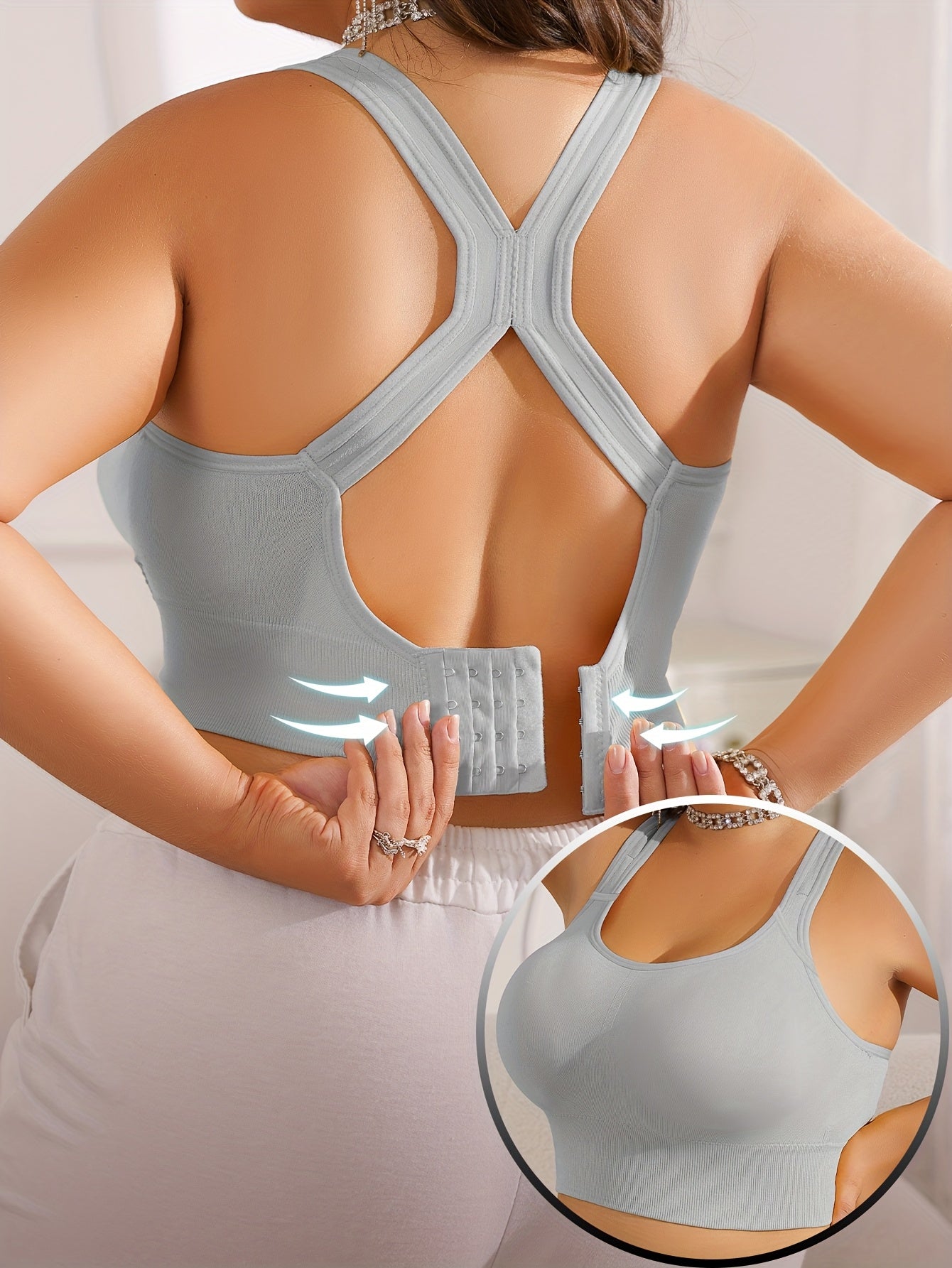 Vittoria - Sportbeha Plus Size met verwijderbare pads en verstelbare bandjes