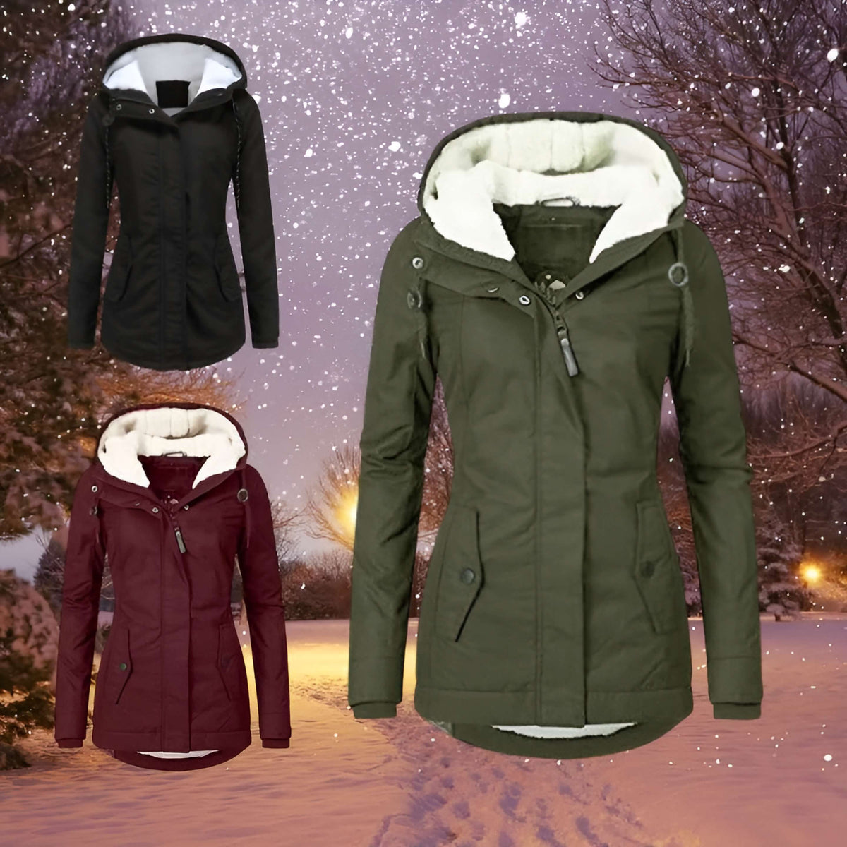 Brittany - Stijlvolle winterjas met capuchon