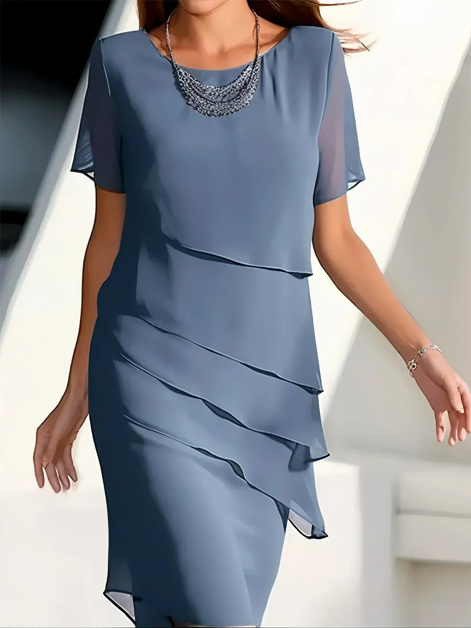Quitterie - Elegante jurk met tummy control effect