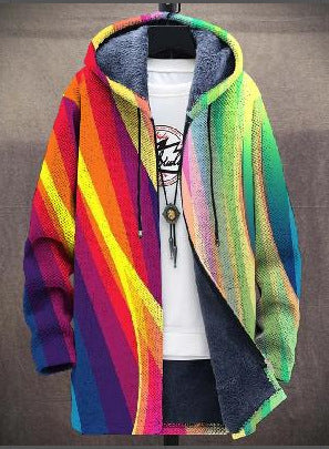 Paulette - Artistieke dames cardigan met capuchon en zachte voering
