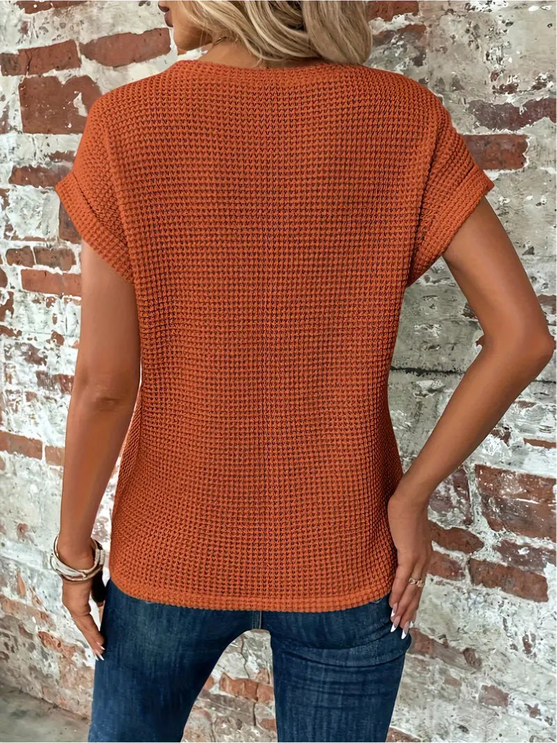 Anneloes - Casual T-shirt met korte Mouwen