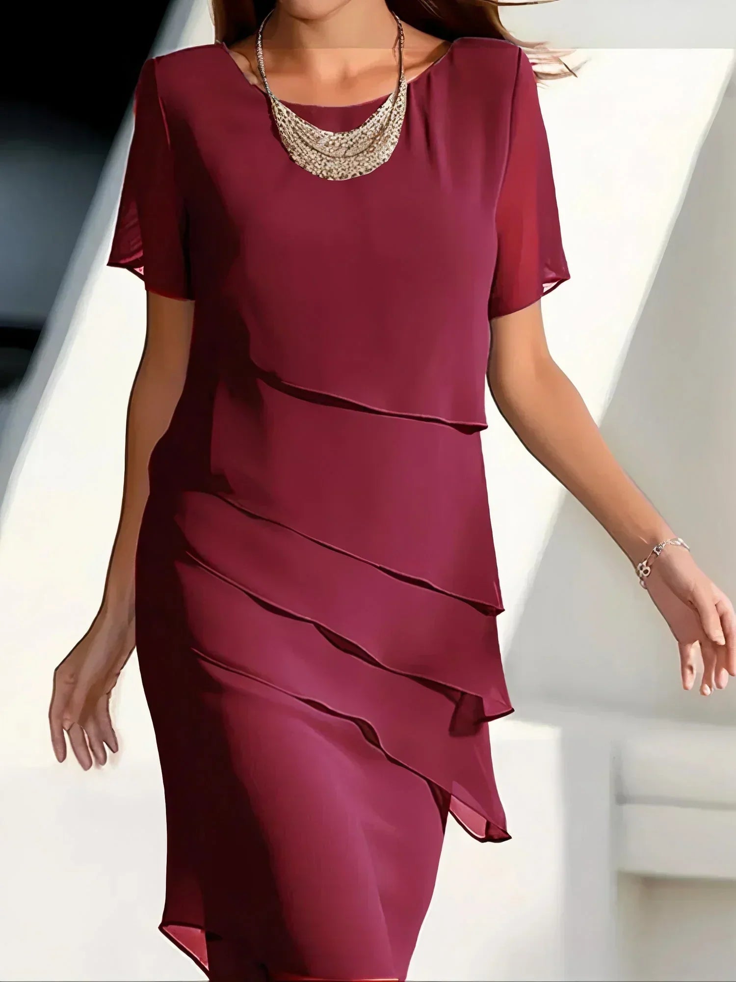 Quitterie - Elegante jurk met tummy control effect